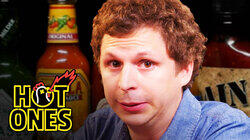 Michael Cera Experiences Mouth Pains While Eating Spicy Wings Michael Cera Experiences Mouth Pains While Eating Spicy Wings