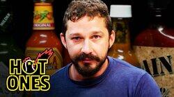 Shia LaBeouf Sheds a Tear While Eating Spicy Wings Shia LaBeouf Sheds a Tear While Eating Spicy Wings