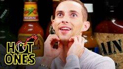 Adam Rippon Competes in the Olympics of Eating Spicy Wings Adam Rippon Competes in the Olympics of Eating Spicy Wings