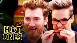Rhett & Link Hiccup Uncontrollably While Eating Spicy Wings Rhett & Link Hiccup Uncontrollably While Eating Spicy Wings