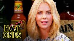 Charlize Theron Takes a Rorshach Test While Eating Spicy Wings Charlize Theron Takes a Rorshach Test While Eating Spicy Wings