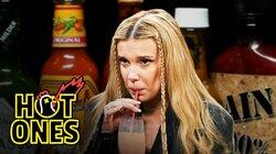 Millie Bobby Brown Needs a Milkshake While Eating Spicy Wings Millie Bobby Brown Needs a Milkshake While Eating Spicy Wings