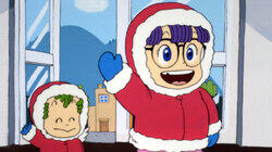 Arale Swims in the Ancient Past