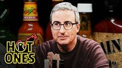 John Oliver Fears For Humanity While Eating Spicy Wings John Oliver Fears For Humanity While Eating Spicy Wings
