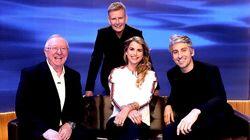 Dennis Taylor, Vogue Williams, George Lamb Dennis Taylor, Vogue Williams, George Lamb
