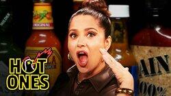 Salma Hayek Adopts Sean Evans While Eating Spicy Wings Salma Hayek Adopts Sean Evans While Eating Spicy Wings