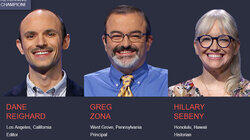 Dane Reighard Vs. Greg Zona Vs. Hillary Sebeny, show # 8442. Dane Reighard Vs. Greg Zona Vs. Hillary Sebeny, show # 8442.