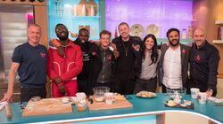 Nish Kumar, Martine McCutcheon, Professor Green, Ed Speleers, Ghetts Nish Kumar, Martine McCutcheon, Professor Green, Ed Speleers, Ghetts