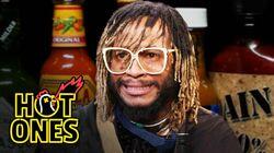 Thundercat Relives a Hot Sauce Nightmare While Eating Spicy Wings Thundercat Relives a Hot Sauce Nightmare While Eating Spicy Wings