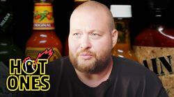 Action Bronson Shakes It Out While Eating Spicy Wings Action Bronson Shakes It Out While Eating Spicy Wings