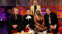 New Year's Eve Show - Robbie Williams, Rami Malek, Motsi Mabuse, John Bishop New Year's Eve Show - Robbie Williams, Rami Malek, Motsi Mabuse, John Bishop