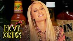 Paris Hilton Says 'That's Hot' While Eating Spicy Wings