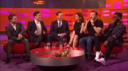 Tom Hiddleston, Ruth Wilson, Ricky Gervais, Daniel Radcliffe, Joshua McGuire, Tinie Tempah Tom Hiddleston, Ruth Wilson, Ricky Gervais, Daniel Radcliffe, Joshua McGuire, Tinie Tempah