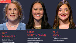 Amy Schneider Vs. Emma Shirato Almon Vs. Ally Bove, show # 8488. Amy Schneider Vs. Emma Shirato Almon Vs. Ally Bove, show # 8488.