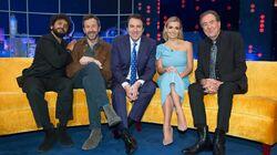 Eric Idle, Katherine Jenkins, Nish Kumar, Chris O'Dowd Eric Idle, Katherine Jenkins, Nish Kumar, Chris O'Dowd