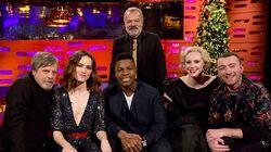 Daisy Ridley, John Boyega, Gwendoline Christie, Mark Hamill, Sam Smith Daisy Ridley, John Boyega, Gwendoline Christie, Mark Hamill, Sam Smith