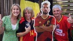 Kat verrast de mama en papa van Dries voor de 100ste Rode Duivels wedstrijd Kat verrast de mama en papa van Dries voor de 100ste Rode Duivels wedstrijd
