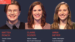 Mattea Roach Vs. Claire Dozier Vs. Anna Meyer, show # 8560. Mattea Roach Vs. Claire Dozier Vs. Anna Meyer, show # 8560.