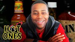 Kenan Thompson Becomes a Card-Carrying Spiceman While Eating Spicy Wings Kenan Thompson Becomes a Card-Carrying Spiceman While Eating Spicy Wings