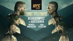 UFC 259: Błachowicz vs. Adesanya UFC 259: Błachowicz vs. Adesanya