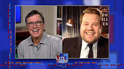 Stephen Colbert from home, with James Corden, Laura Benanti, Bright Eyes Stephen Colbert from home, with James Corden, Laura Benanti, Bright Eyes