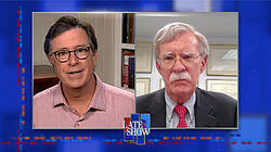 Stephen Colbert from home, with John Bolton Stephen Colbert from home, with John Bolton