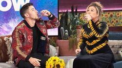 Nick Jonas, Arden Myrin, Timothy Omundson Nick Jonas, Arden Myrin, Timothy Omundson