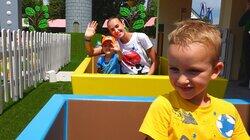Fun at an Indoor Playground and Theme Park Fun at an Indoor Playground and Theme Park