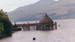 The Crannog in the Loch - Loch Migdale, Sutherland, Scottish Highlands The Crannog in the Loch - Loch Migdale, Sutherland, Scottish Highlands