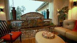 The Ultimate Luxury Deck with a Two-Story Waterfall The Ultimate Luxury Deck with a Two-Story Waterfall