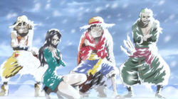 In A Real Pinch! Luffy Sinks Into The Ice-Cold Lake! In A Real Pinch! Luffy Sinks Into The Ice-Cold Lake!