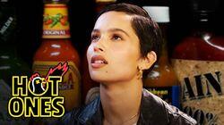 Zoë Kravitz Gets Trippy While Eating Spicy Wings Zoë Kravitz Gets Trippy While Eating Spicy Wings