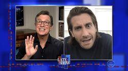 Stephen Colbert from home, with Jake Gyllenhaal, M. Ward Stephen Colbert from home, with Jake Gyllenhaal, M. Ward