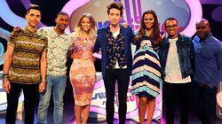 Kimberley Walsh, Russell Kane, Aston Merrygold Kimberley Walsh, Russell Kane, Aston Merrygold
