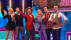 Pamela Anderson, Jimmy Carr, Will Mellor Pamela Anderson, Jimmy Carr, Will Mellor