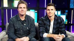 Robbie and Stephen Amell, Vanessa Gonzalez Robbie and Stephen Amell, Vanessa Gonzalez