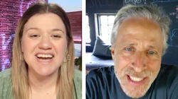 Jon Stewart, Laverne Cox Jon Stewart, Laverne Cox