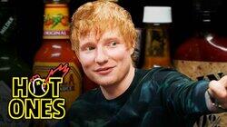 Ed Sheeran Tries to Avoid Failure While Eating Spicy Wings Ed Sheeran Tries to Avoid Failure While Eating Spicy Wings