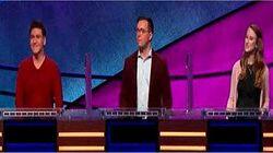 James Holzhauer Vs. Tim Hall Vs. Alix Basden, show # 7914. James Holzhauer Vs. Tim Hall Vs. Alix Basden, show # 7914.