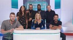 Amanda Holden, Harry Redknapp, Guz Khan, Alex Scott Amanda Holden, Harry Redknapp, Guz Khan, Alex Scott