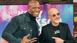 Terry Crews, Jackie Shultz, guest host Howie Mandel Terry Crews, Jackie Shultz, guest host Howie Mandel