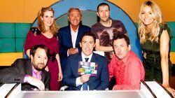 Des O'Connor, Tess Daly, Rhod Gilbert, Sally Phillips Des O'Connor, Tess Daly, Rhod Gilbert, Sally Phillips