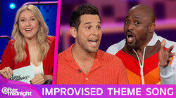 Skylar Astin, Wayne Brady, Mary Holland Skylar Astin, Wayne Brady, Mary Holland