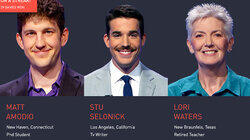 Matt Amodio Vs. Stu Selonick Vs. Lori Waters, show # 8412. Matt Amodio Vs. Stu Selonick Vs. Lori Waters, show # 8412.
