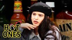 Rosalía Can't Stop Laughing While Eating Spicy Wings