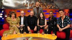 Patrick Stewart, Ralph Fiennes, Bella Ramsey, Layton Williams, Dame Joan Collins, Zak Abel Patrick Stewart, Ralph Fiennes, Bella Ramsey, Layton Williams, Dame Joan Collins, Zak Abel