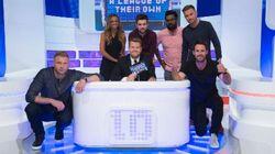 Aaron Ramsay, Romesh Ranganathan, Kate Abdo Aaron Ramsay, Romesh Ranganathan, Kate Abdo