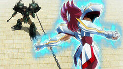 Break Down the Gate of the Iron Wall! Pegasus's Spear and Dragon's Shield! Break Down the Gate of the Iron Wall! Pegasus's Spear and Dragon's Shield!