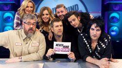 Professor Green, Roisin Conaty, Matthew Healy, Gabby Logan Professor Green, Roisin Conaty, Matthew Healy, Gabby Logan