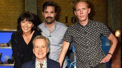 Rob Delaney, Davina McCall, Laurence Fox Rob Delaney, Davina McCall, Laurence Fox